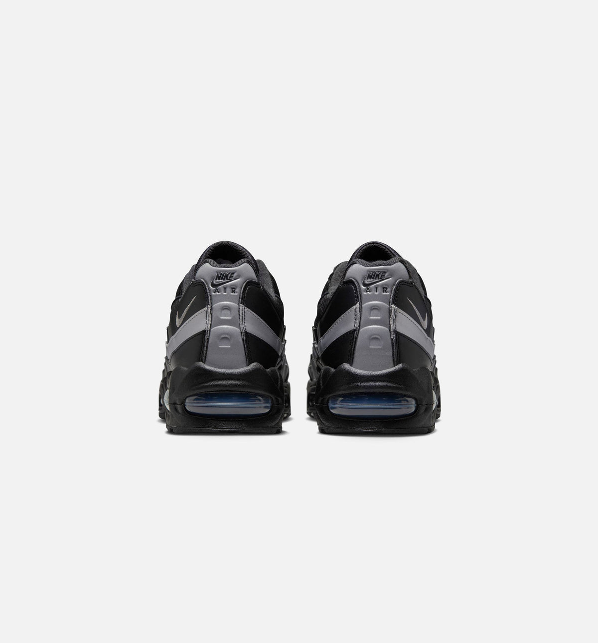 Air Max 95 Big Bubble OG Reflective Accents Men's Lifestyle Shoes - Black / White / Metallic Silver