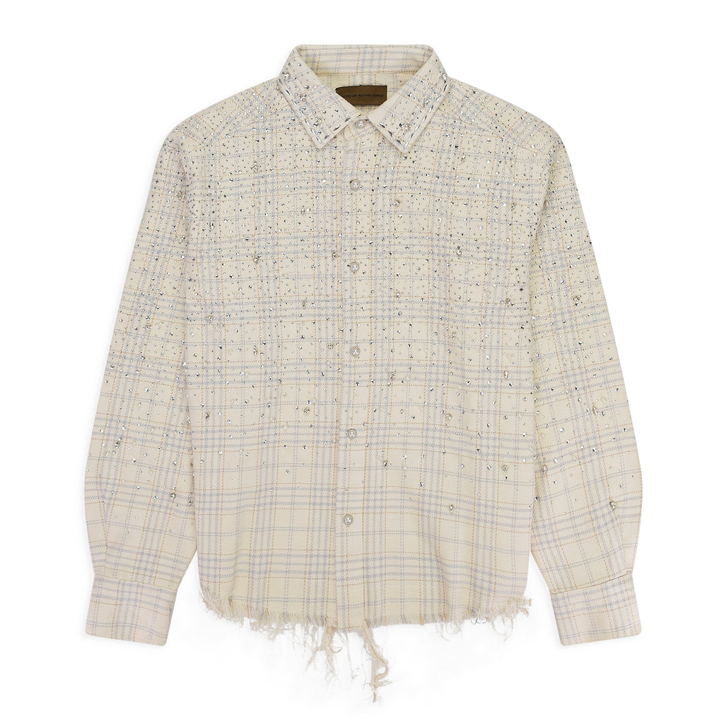 PEARL AND DIAMOND BEIGE BUTTON-DOWN SHIRT