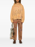 Glass Cypress motif-embroidered hoodie