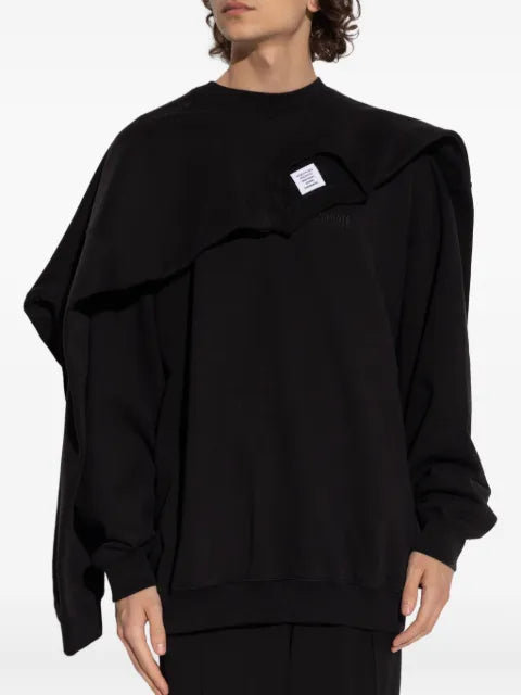 VETEMENTS layered cotton sweatshirt