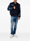 Philipp Plein logo-detail bomber jacket