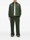 Karl Lagerfeld Jeans logo-embroidered cotton overshirt