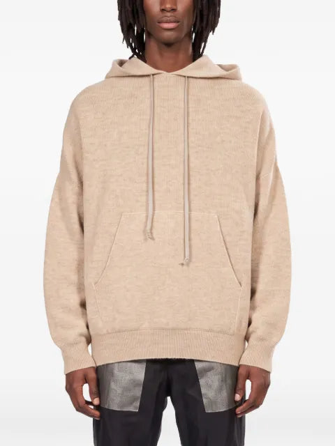 Rick Owens drawstring-hood pouch-pocket hoodie