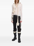 Ann Demeulemeester Bori ribbed-knit henley-neck sweater