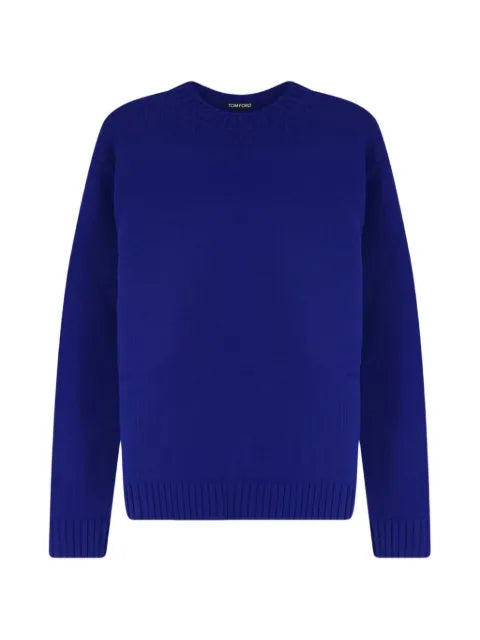 TOM FORD ribbed-trim crew-neck sweater