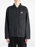 Malbon Golf Foreman stone-washed pinstripe denim jacket