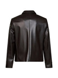 Costumein button-up faux-leather jacket