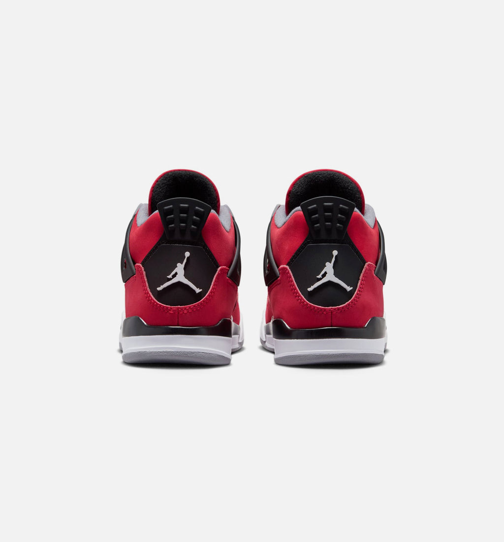 Air Jordan 4 Retro Toro Bravo | Preschool Lifestyle Shoe | Fire Red/White/Black/Cement Grey