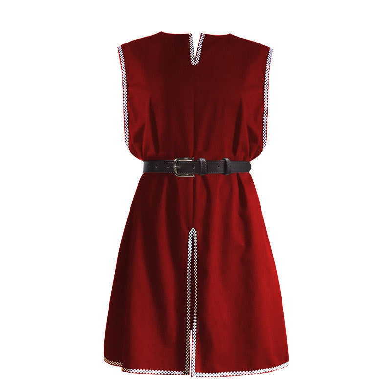 Halloween Medieval Knight Sleeveless Tunic Warrior Cosplay Costume