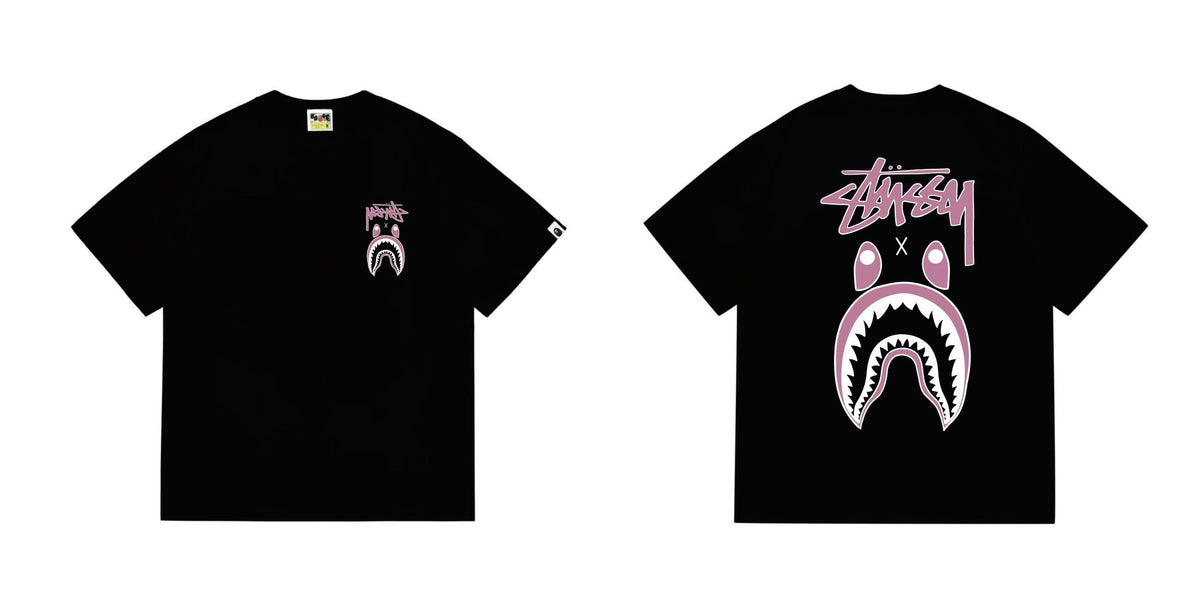 BAPE Contrast Shark Wordmark Graphic T-Shirt