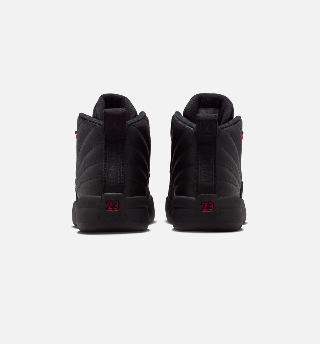 Air Jordan 12 Retro Bloodline Preschool Lifestyle Shoes - Black/Varsity Red