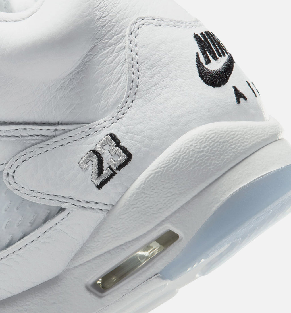 Air Jordan 5 Retro OG White Metallic Grade School Lifestyle Shoe - White/Black/Metallic Silver