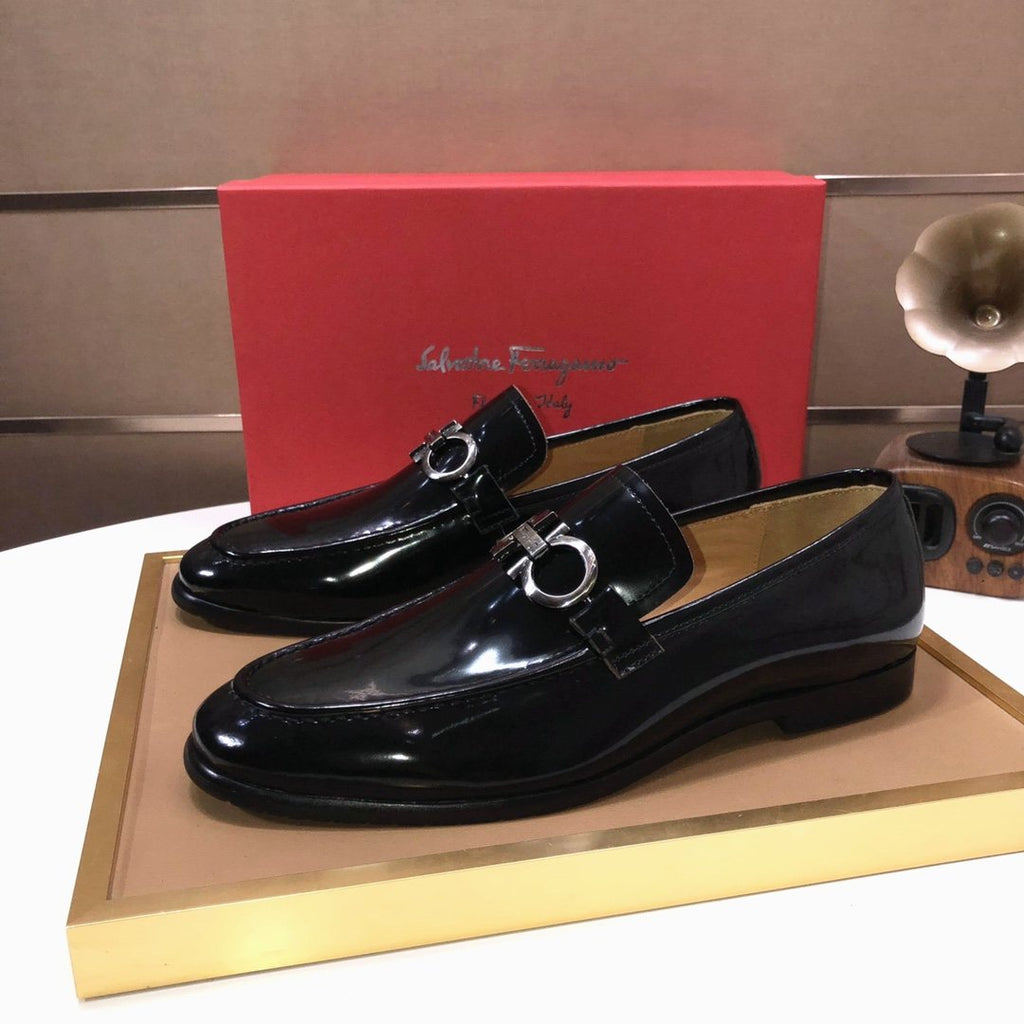 Ferragamo Metal Ring Loafers