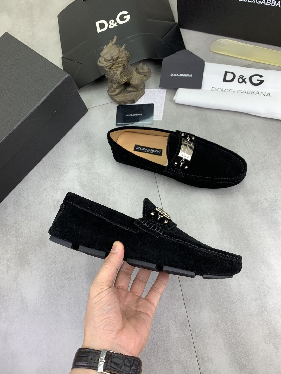 Dolce & Gabbana Metal-Detail Driving Loafers